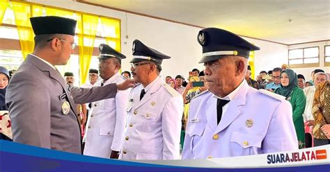 Selamat Mengembang Amanah Bupati Asa Lantik Tiga Kepala Desa Terpilih