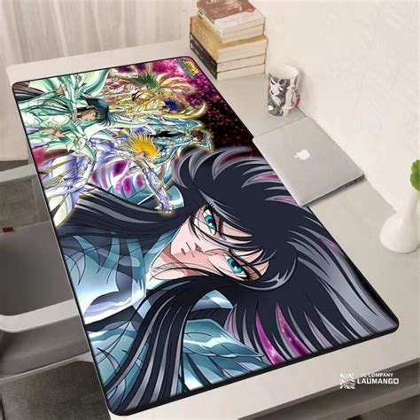 Mouse Pad Gamer Saint Seiya Gaming Mat Pc Accessories Extended Keyboard