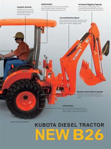 Kubota B26b Compact Tractor In Australian Hammer Supplies New 273