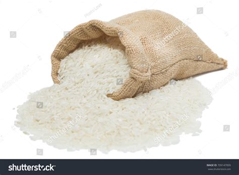 White Rice Sack Bag Isolated On Stock Photo Shutterstock