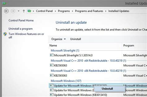 How To Uninstall A Problematic Windows Update