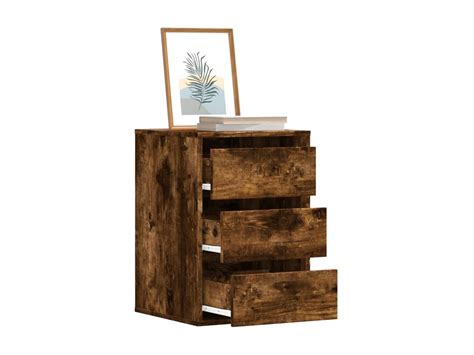 Comoda De Canto Para Quarto - Cômoda de canto em carvalho fumê 40x41x58 cm madeira trabalhada