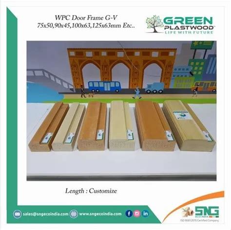 Wpc Door Frames And Chaukhat Green Plastwood Wpc Moulded Chaukhat