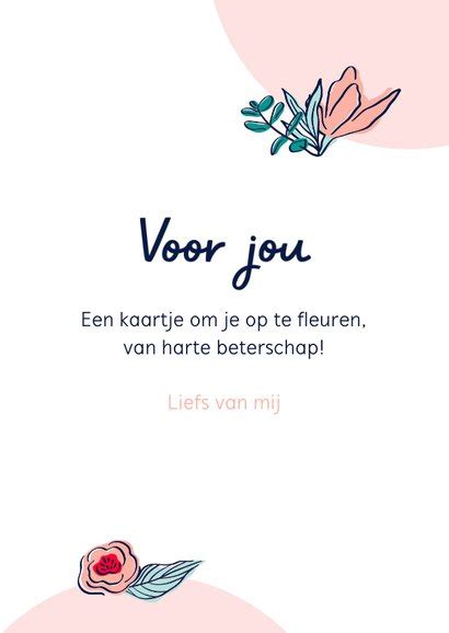 Beterschapskaart Hand Met Bos Bloemen Kaartje2go