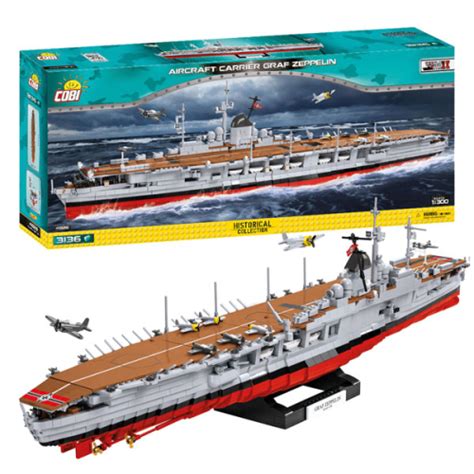 Cobi Bausatz Flugzeugträger Graf Zeppelin Schiff 4826 199 99 e