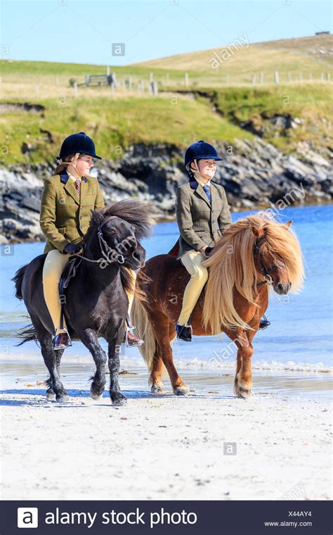 Girls Riding Shetland Pony High Resolution Stock Photography and Images ...