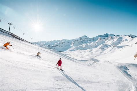 Skiing in November in Tignes, a French Alps Resort - Winter Ski Area