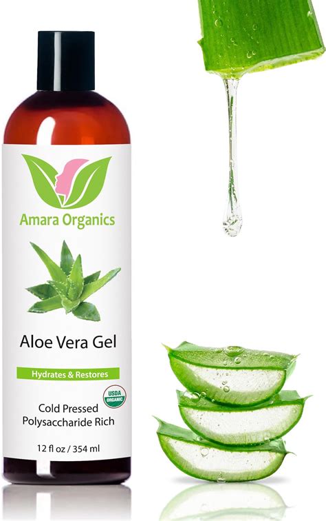 Travel Size Organic Aloe Vera Gel From Freshly Cut 100 Pure Aloe 2 Fl Oz