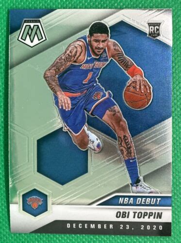 2020 21 Panini Mosaic 273 OBI TOPPIN Rookie RC New York Knicks NICE