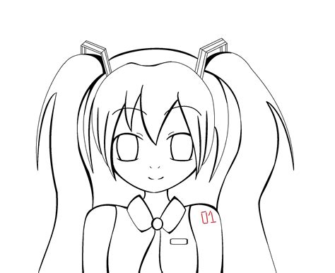 Collection Of Hatsune Miku Coloring Pages Free Printable