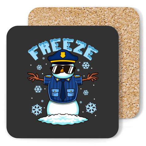 Freeze Police Snowman Hilarious Christmas Police Officer Freeze