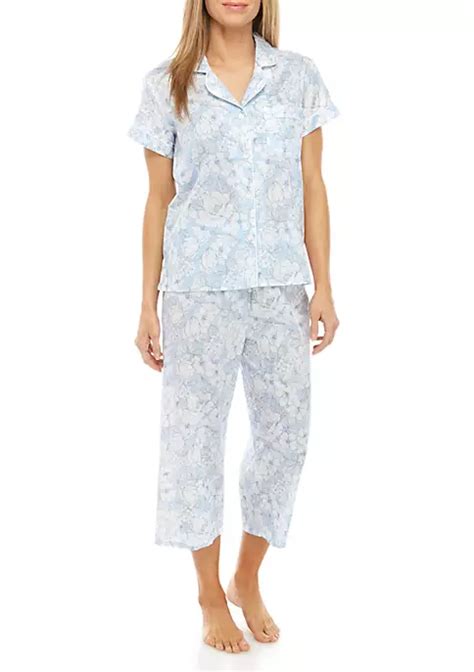 Miss Elaine 2 Piece Cotton Lawn Pajama Set Belk