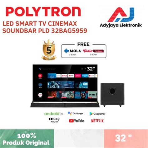 Jual Polytron Smart Tv Cinemax Soundbar Inch Pld Bag Shopee