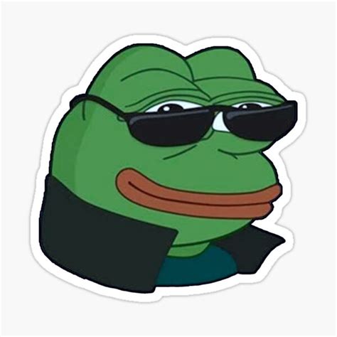 Pepe Meme Like A Boss Sticker By Kxwee Redbubble