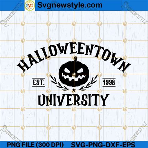 Halloween Town SVG PNG Pumpkin Face SVG Haunted Town SVG PNG