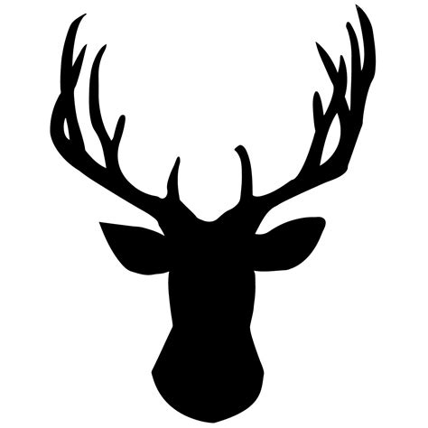 Deer Head Silhouette Clipart Free Download On Clipartmag