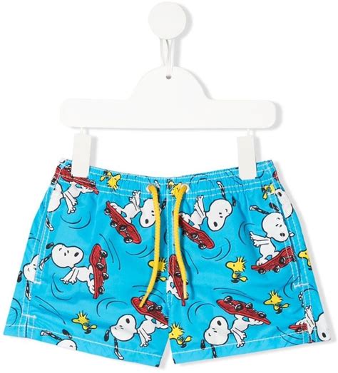 Mc2 Saint Barth Kids Snoopy Print Swim Shorts Shopstyle