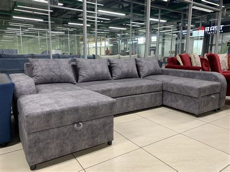 Купить Прима диван, обивка ткань, 72x305x160, серый в Алматы – Магазин ...