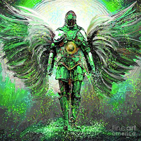 Archangel Raphael Mixed Media By Tina Lecour Pixels