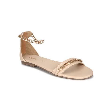 Buy Truffle Collection Nude Solid Flats Online