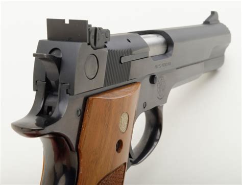 Smith & Wesson 52-2 semi-auto pistol, .38 Special Mid-Range, 5” barrel ...
