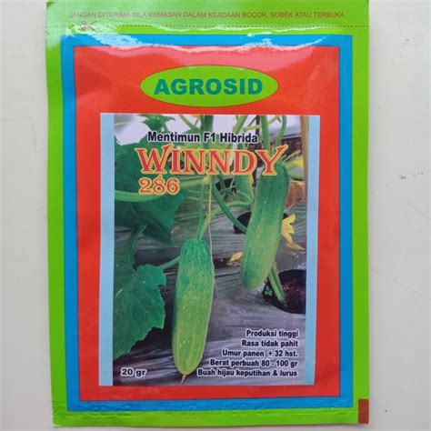 Jual Benih Timun Lalap Hibrida Winndy F Isi Gram Agrosid Windy