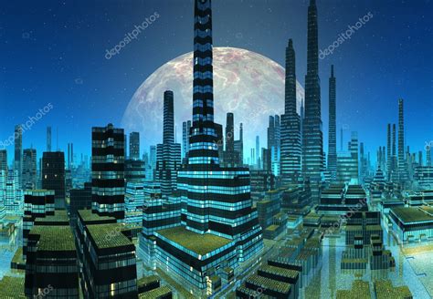 Fictional City Skyline — Stock Photo © diversepixel #11056504