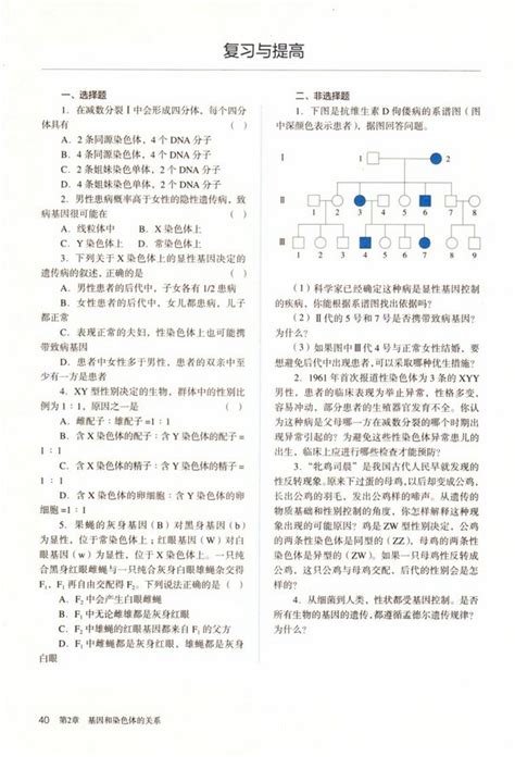 《第2章 小结》2019年审定人教版高中生物必修二高中课本 中学课本网