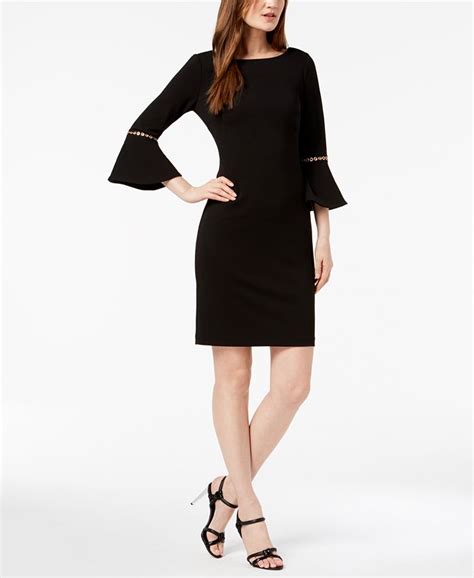 Calvin Klein Bell Sleeve Sheath Dress Macys