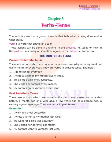 Class English Grammar Chapter The Verb Special Finite Off