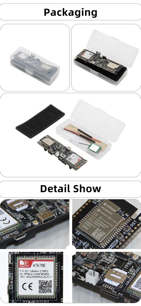 Lilygo Ttgo T A G R G Lte Carte De Developpement Module Sim Esp