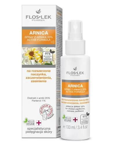 Flos Lek Arnica spray z arniką 20 na rozszerzone naczynka