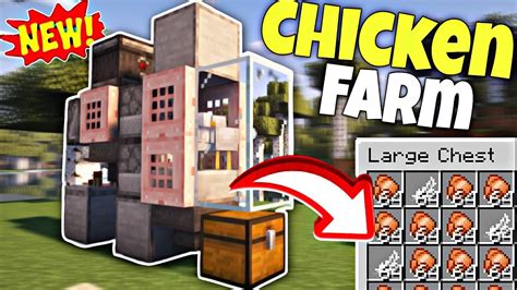 Minecraft 1 21 Easy Working Automatic Unlimited {chicken Farm} Tutorial In Bedrock Java