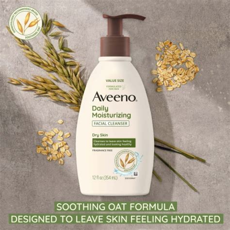 Aveeno Daily Moisturizing Facial Cleanser For Dry Skin Soothing Oat