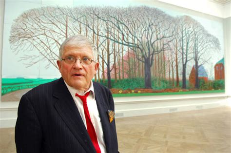 David Hockney Unveils Largest Painting Ever Editorial Stock Photo