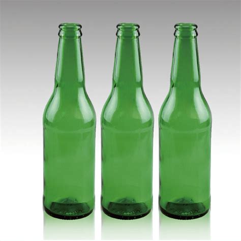 Fda Certified Glass Ml Green Empty Beer Bottle Supplier Emerald