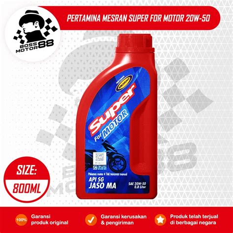 Jual Pertamina Mesran Super For Motor W L Oli Motor Tak