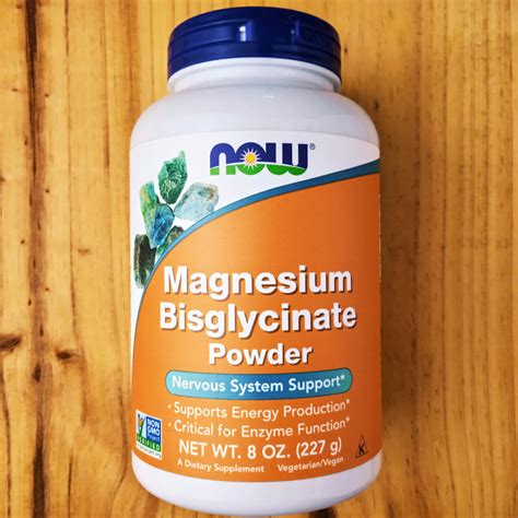 Now Foods Magnesium Bisglycinate Powder G Pure And Whole