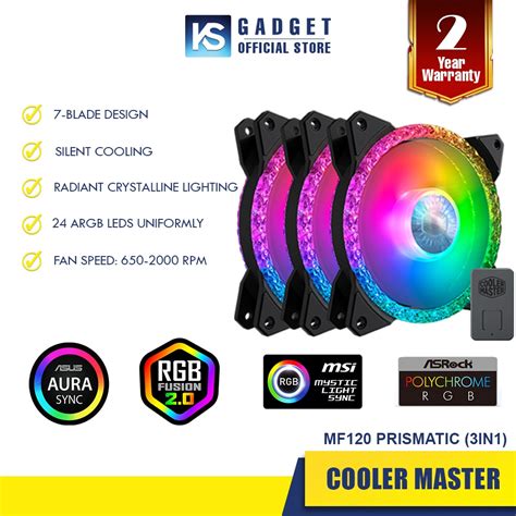 Cooler Master Masterfan Mf Argb Halo In White Edition Casing Fan