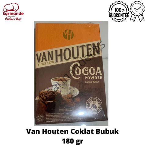 Jual Coklat Bubuk Cocoa Van Houten Vanhouten 180gr Shopee Indonesia