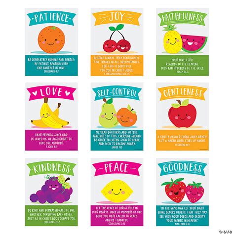 Fruit of the Spirit Poster Set - 6 Pc. | Oriental Trading