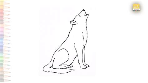 Wolf Howling Drawing Video Wolf Drawing Tutorials How To Draw