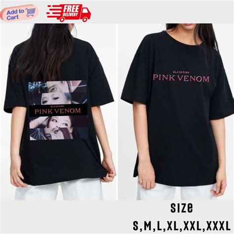 Kaos Unisex Kaus Baju Atasan Cw Cowo Blackpink Album Pink Venom Ot4