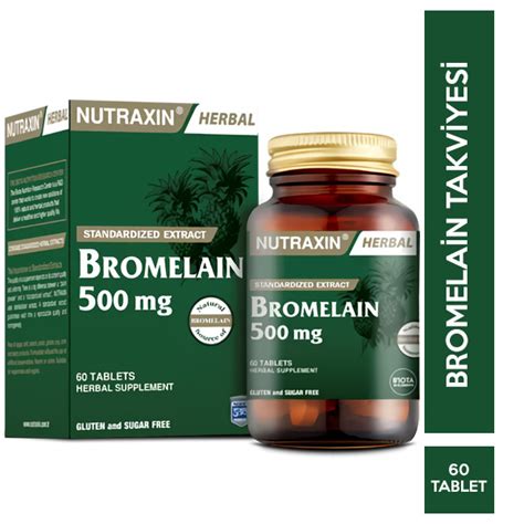 Nutraxin Bromelain Mg Tablet G Da Takviyesi Narecza