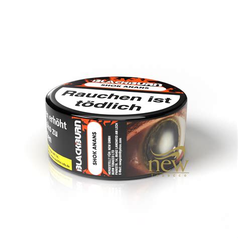 Blackburn Shisha Tabak 25g Shok Anans Blackburn Tobacco Tabak