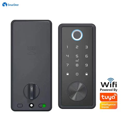 SmarDeer Smart Door Lock Para Tuya Wi Fi Fechadura Eletr Nica Impress O