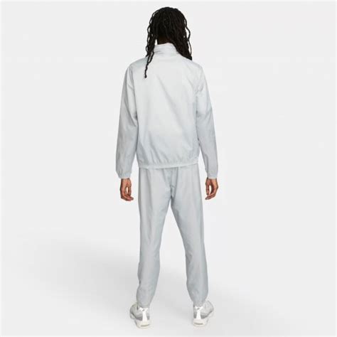 Agasalho Nike Nsw Spe Lnd Wvn Trk Suit Masculino Cinza Branco Nike