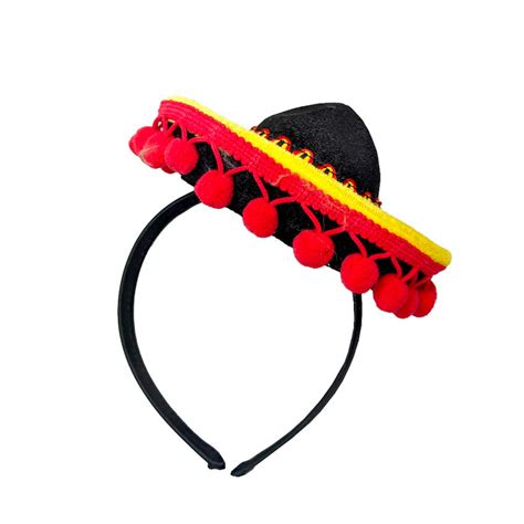 Mini Mexican Hat On Headband