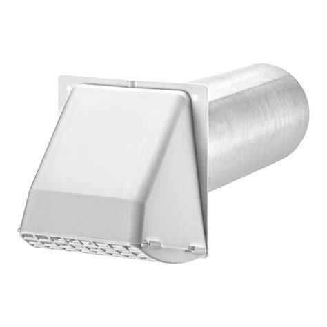 Lambro 4 In Dia Plastic Preferred With Guard Dryer Vent Hood In The