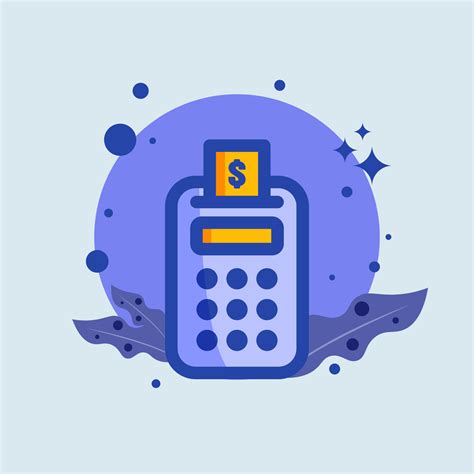 cashier flat design style finance signs vector illustration